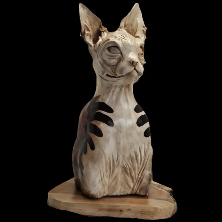 读者投稿的猫咪画作