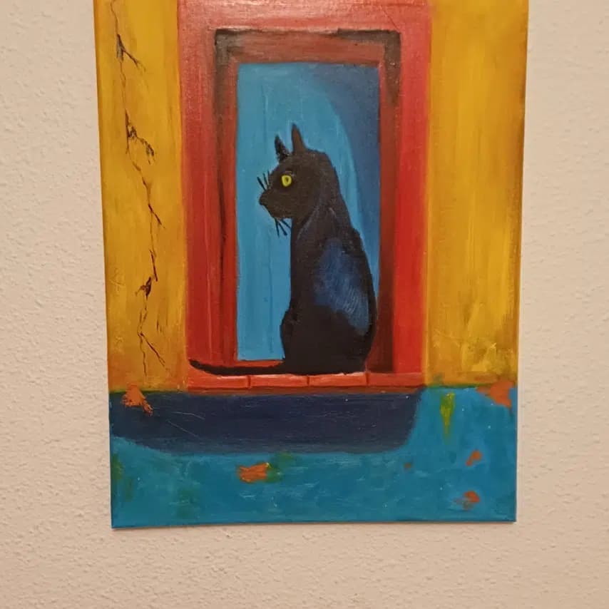 读者投稿的猫咪画作