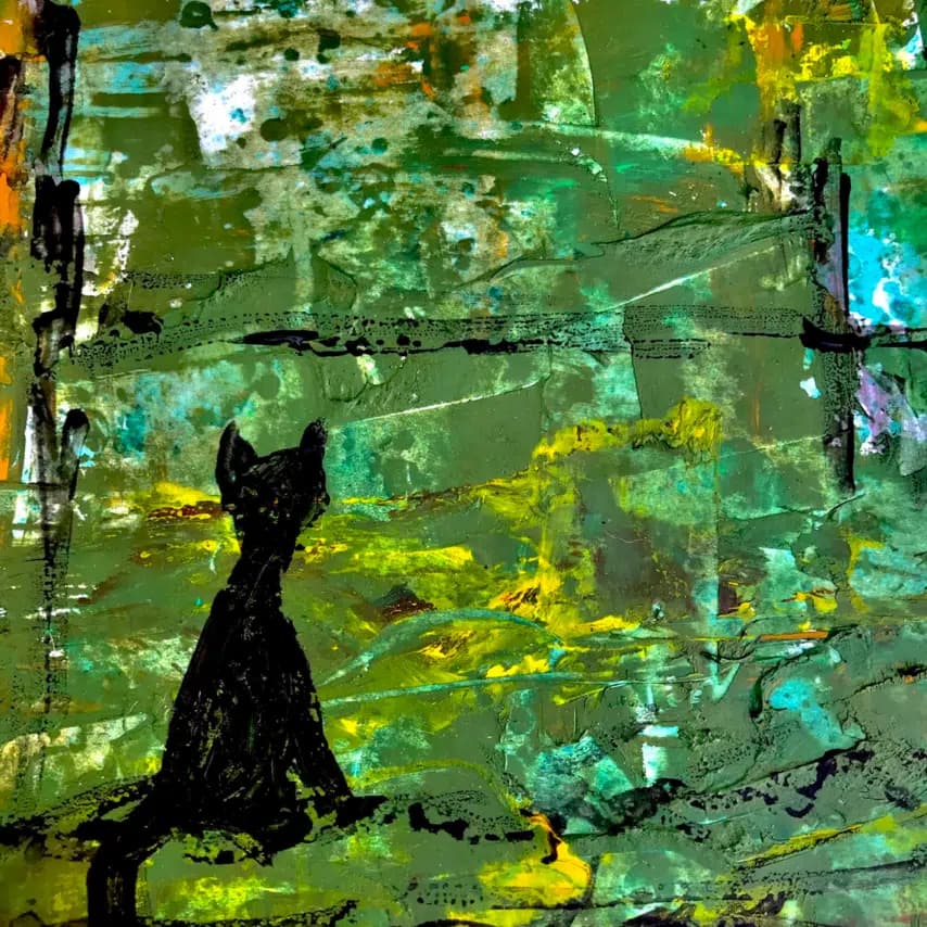 读者投稿的猫咪画作