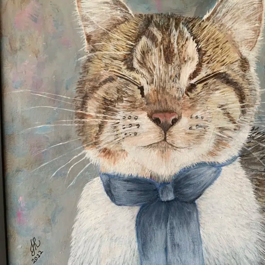 读者投稿的猫咪画作